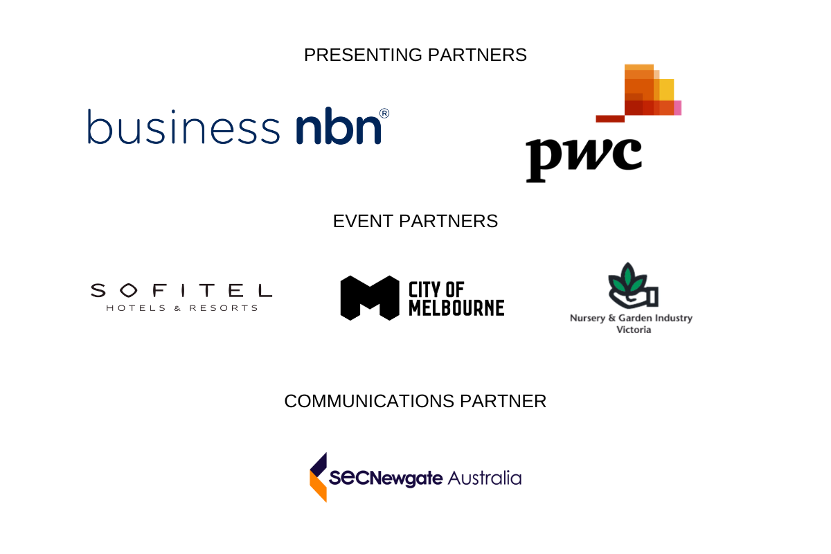 Logos of all The Melbourne Summit 2023 event partners